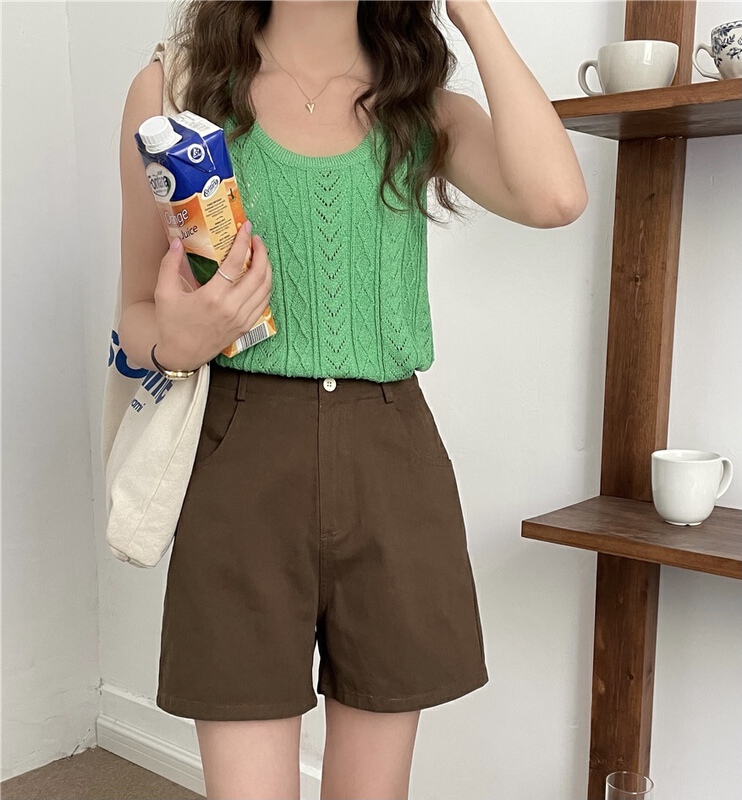 Seven colors! [feeding] casual simple high waist versatile denim shorts ys1-3385\zxx