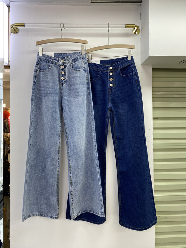 New year in early spring! [thirteen inspirations] casual high waist straight tube loose jeans 11613\hjy