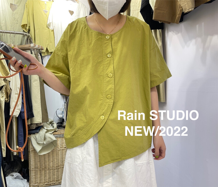 [rain] Korean minimalist big brand loose short sleeve shirt ys1-82037\l