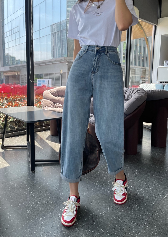 [mi&co Wu] vintage fashion versatile jeans t2323\hjy