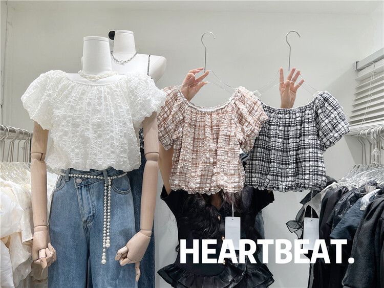 [hearteat] crew neck Pullover versatile shirt 578 \zjy
