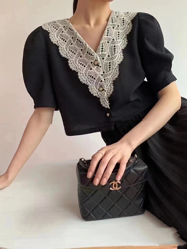 [Korean C family] French Style Lace stitched blouse 8490\pcz