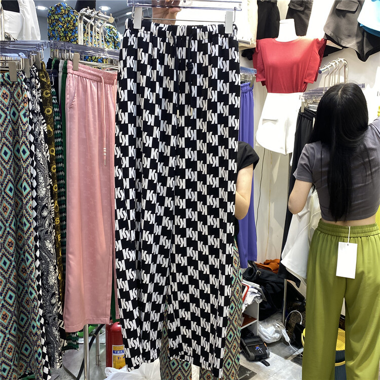 [big M family] letter printed versatile casual pants 8860-1\t