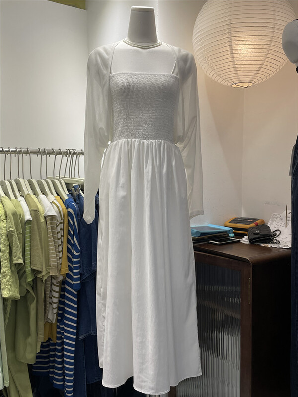 [Zr] small fresh solid color suspender dress (dress only) 5552\xyy