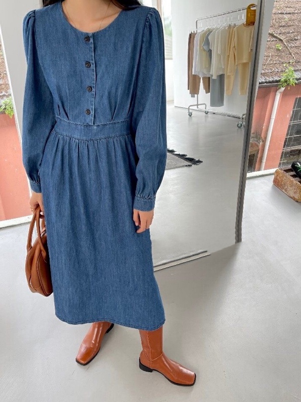 New year in early spring! [ISO Korean series] design sense: Slim dress 68710\hjy