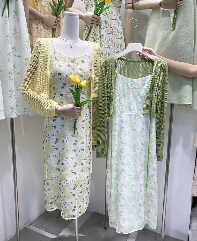 [Mina] fashionable, fresh, simple and versatile knitted cardigan 8896\hbx