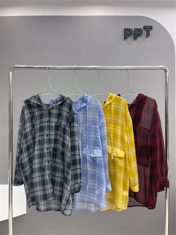 [ppt] lattice loose medium length sunscreen shirt 6597\l