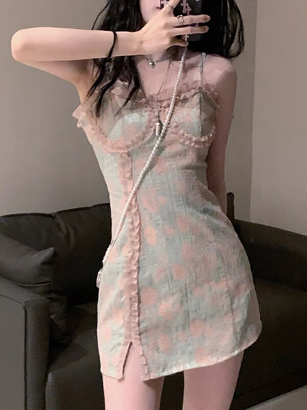 [Huaxi] pure fashion suspender dress (dress only) 9217\pcz