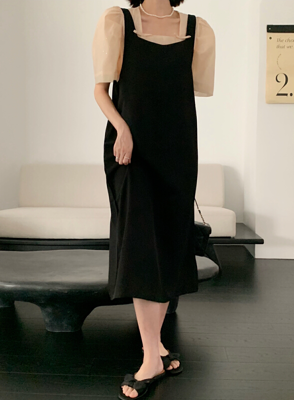 [new open] retro style beautiful back minority Sling Dress hb22850\zxx