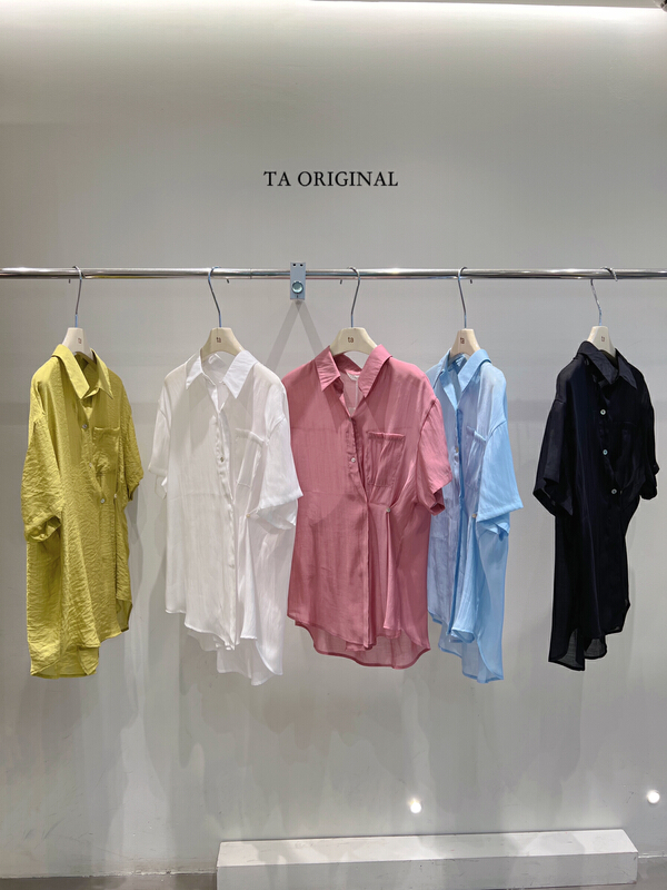 [TA] Tencel side button loose shirt 11028\ll