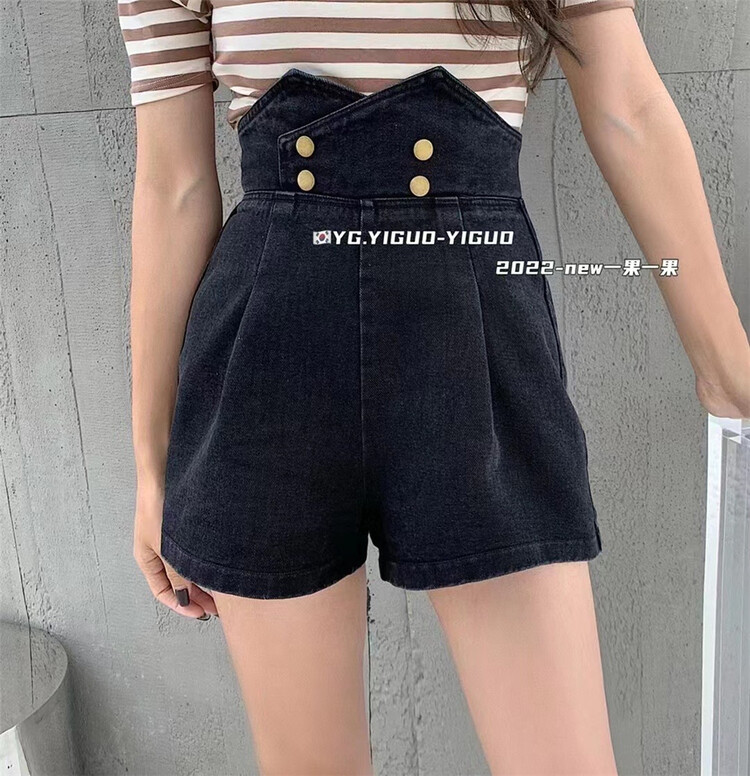 [yiguoyiguo] high waist versatile fashion denim shorts (only shorts) 3816\pcz