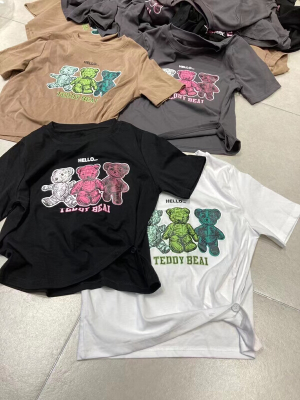 [Naikan Nik] round neck Korean design Short Sleeve T-shirt 9705\hyy