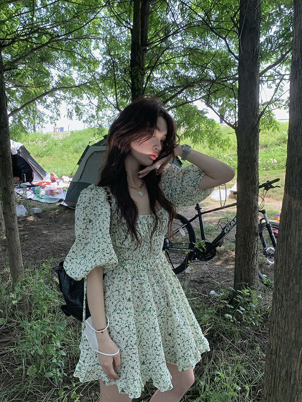 [by] fresh and simple floral dress 7494\cl