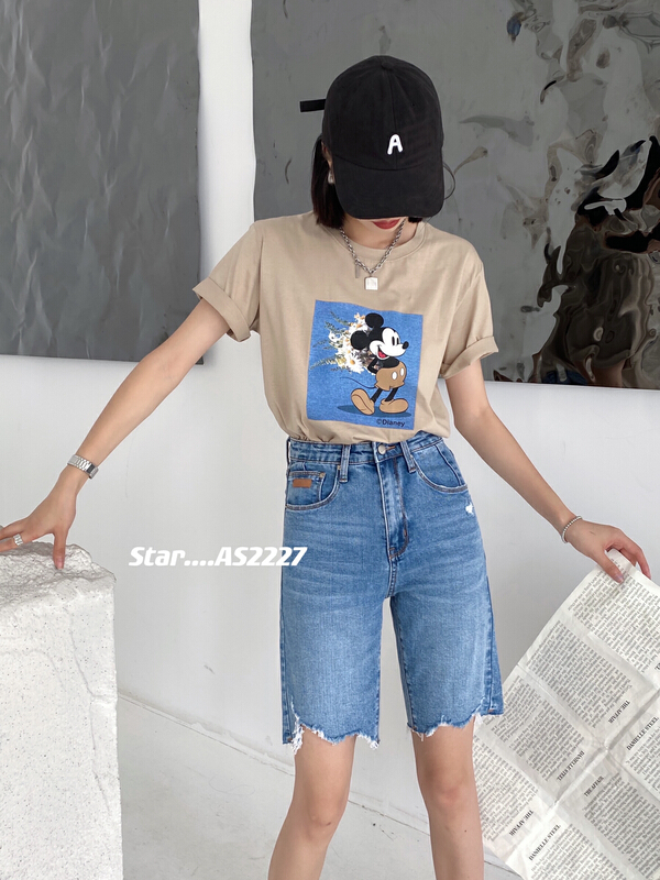 Original price 88.99! [star] slim fit and versatile riding denim shorts as2227\cls