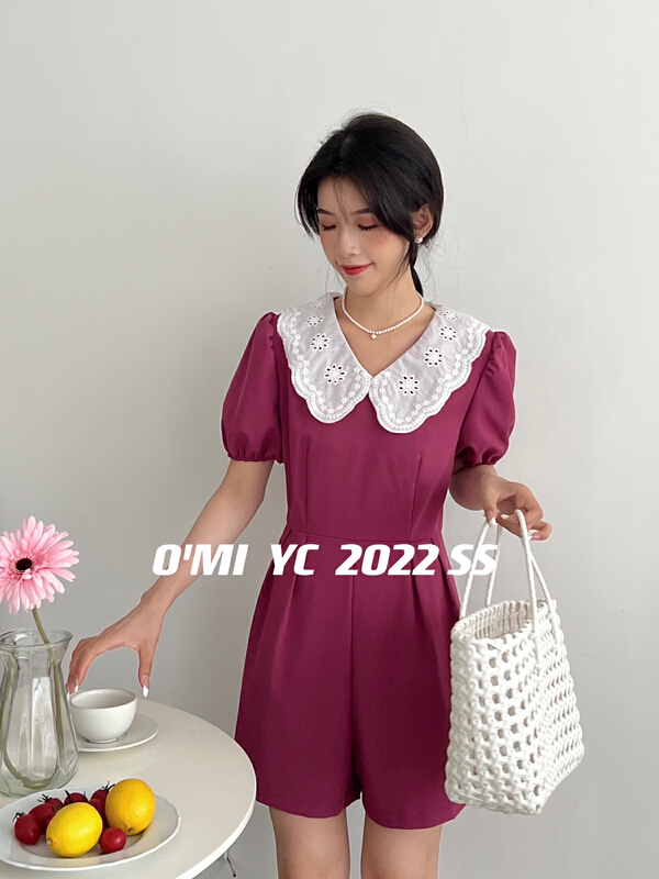 [O MI] age reducing versatile loose Jumpsuit 7320\hbx