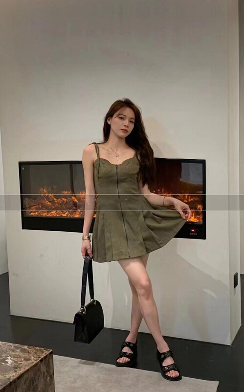 [lidada] lace up waist slimming suspender dress 2265\hbx