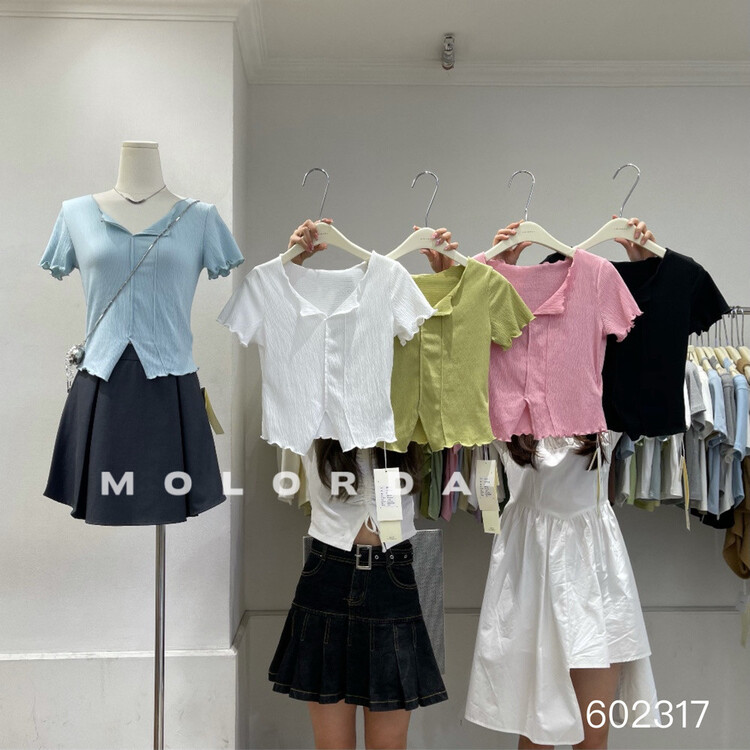 [morada] casual simple solid color texture shirt 602317\xyy