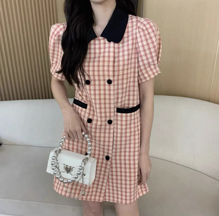 [jun.t] French retro fashion baby collar dress (dress only) 6211\pcz