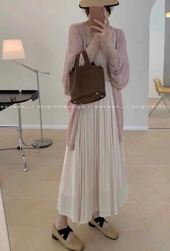 [wanwan] high waist shows thin temperament, pleated skirt 6730\hbx
