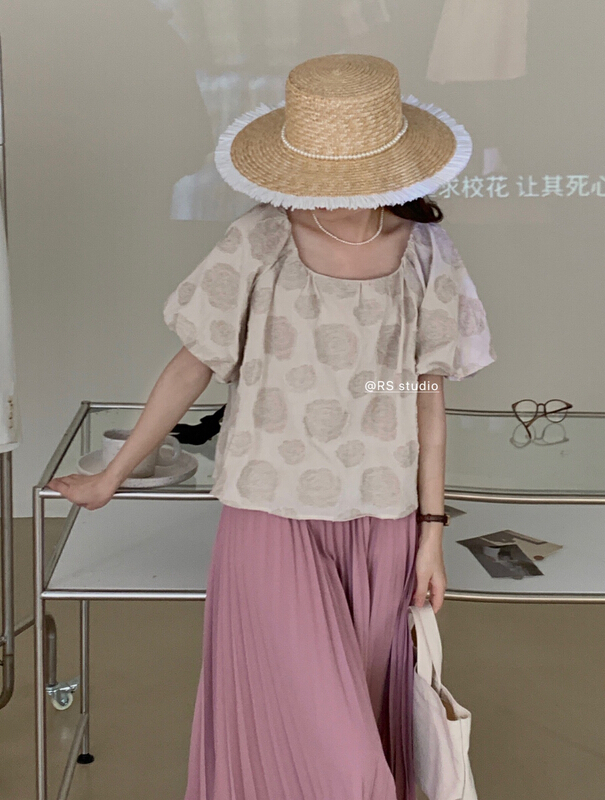[RS] embroidered flowers simple and fresh shirt rs2218\xyy