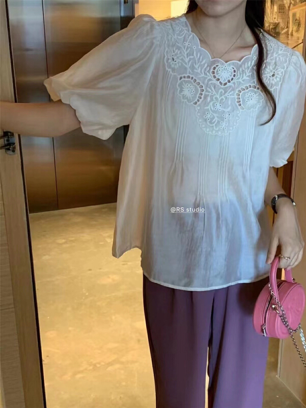 [RS] Korean version foreign style versatile shirt rs2223\xyy