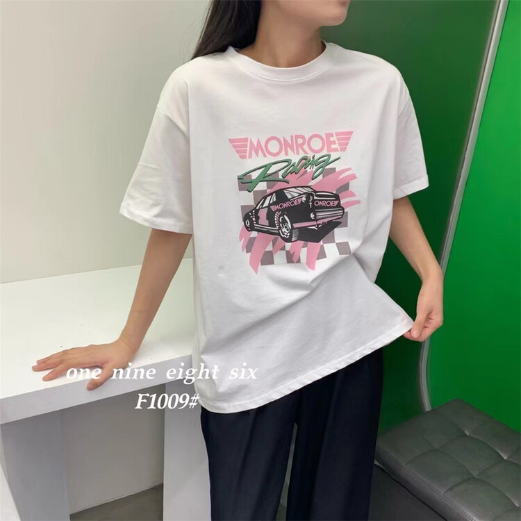 [1986] casual loose and versatile printed short sleeve T-shirt ys1-1009\xyy