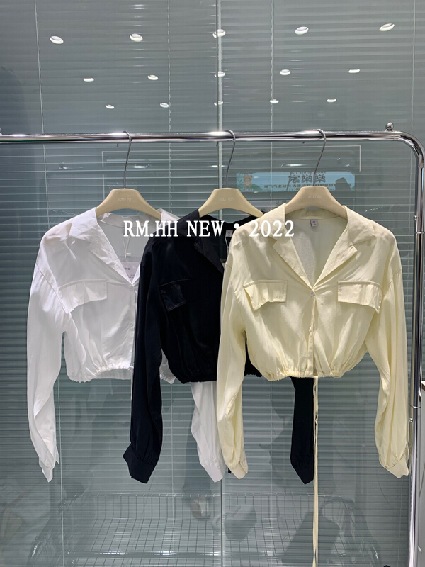 New year in early spring! [rm.hh] single breasted short lady shirt 6003-1\l