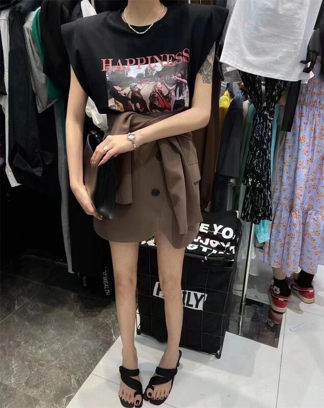 [Yan Zhen] fashion leave two simple commuter skirt 5348\pcz