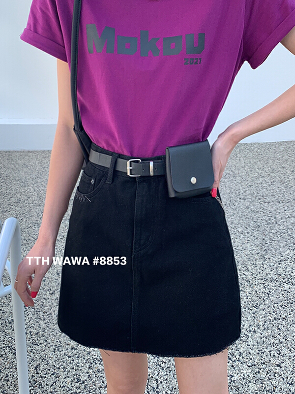 Original price 104.90! New year in early spring! [Wawa] Korean casual versatile waist bag skirt (with waist bag) 008853\cjj