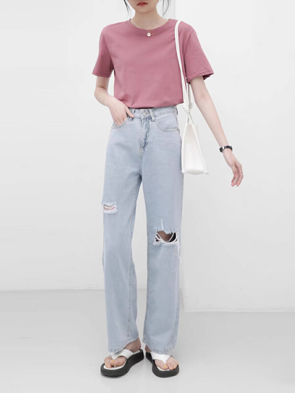 [jiajiatmmt Muli] wide leg loose cut jeans 8666\l