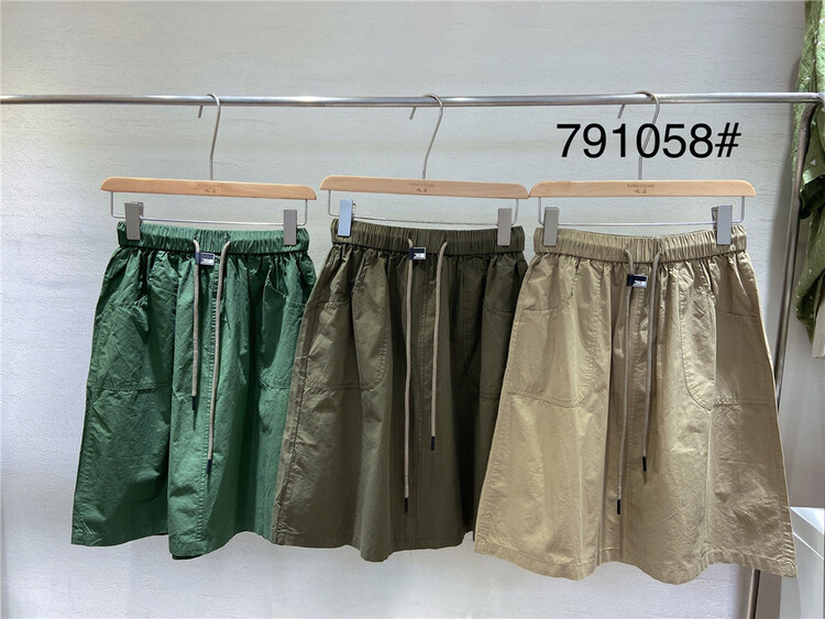 [ninestone nine stones] elastic waist drawcord comfortable casual shorts 791058\l