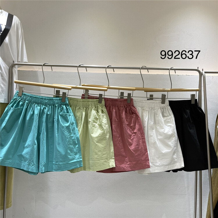 [twenty printed wood] solid color versatile color casual shorts 992637\l