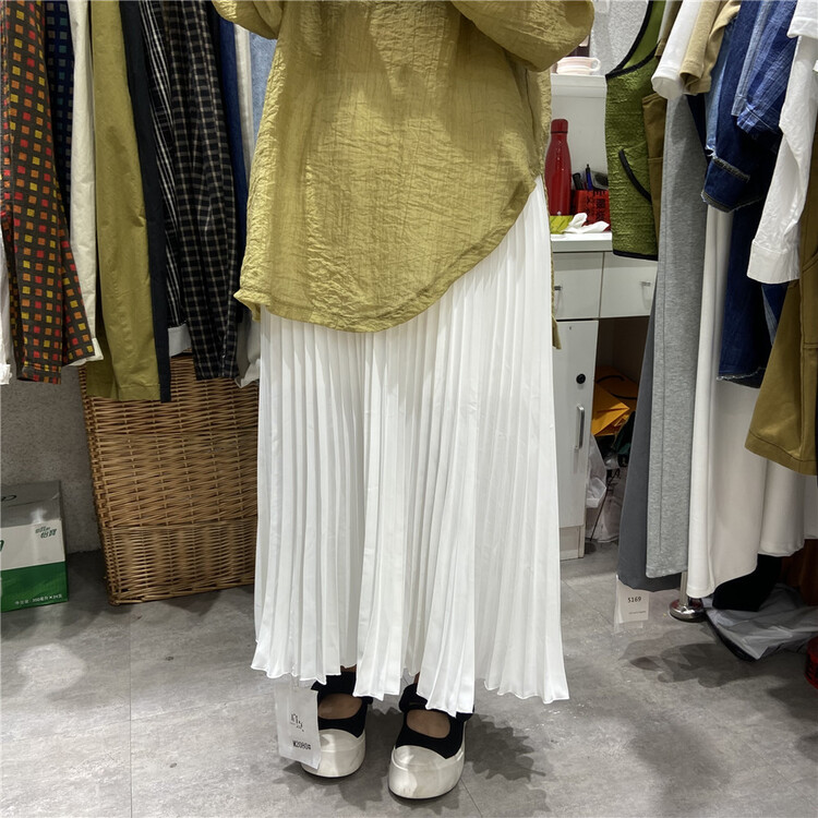 [starting point] pleated lady skirt m2080\l