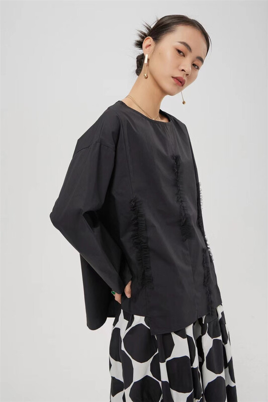 New year in early spring! [size] round neck loose Korean retro long sleeve T-shirt 3113\lsw