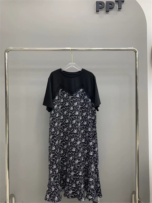 [ppt] fake two floral lady dresses 6693\l