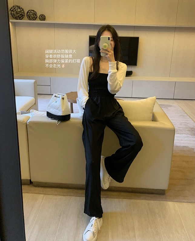 [y.jia EJA] shawl knit thin Jumpsuit suit 1852