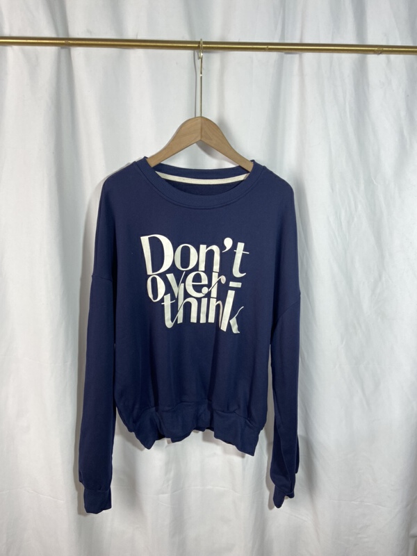 [Yi show shop] letter printed lazy style sweater 1676\cl