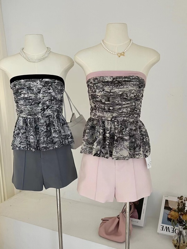 [M queen] simple high waist slim casual shorts (pants only) 6302\hbx
