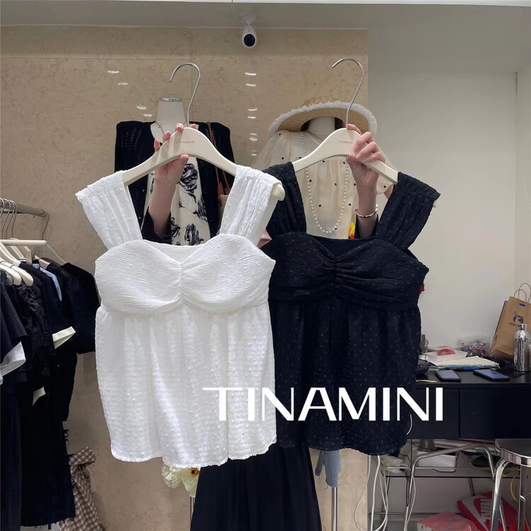 [tinamini] Korean sweet high waist shirt 0238\hjy