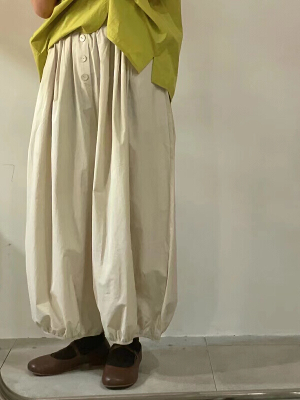 [several cloth see Sichuan] elastic waist button Harlan casual pants 822202\l