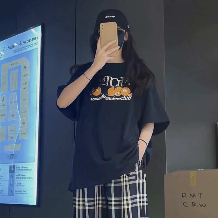[9319] loose and versatile Unisex short sleeve T-shirt 999\l