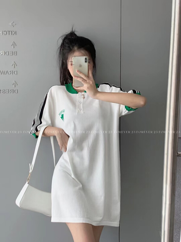 [forever23] Korean little sister temperament Polo knitted dress a1090\hjy