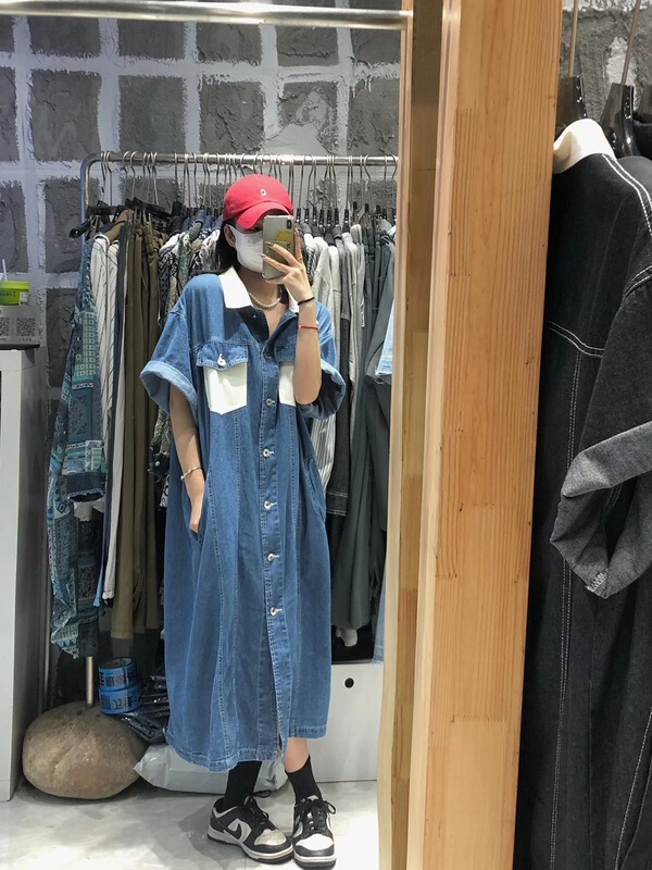 [monob] color blocking fashion Korean dress ys2-3202\l