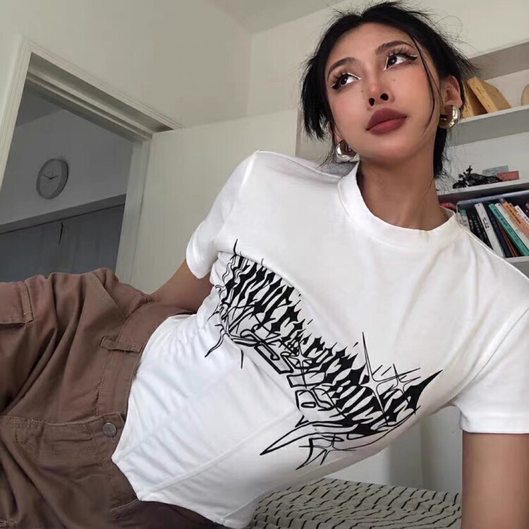 [Julia] fashion hot girl print short sleeve T-shirt 993\pcz