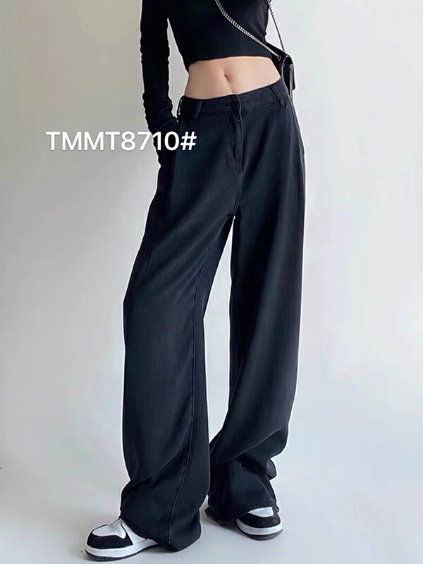 [jiajiatmmt Muli] ice silk baggy wide leg jeans 8710\l