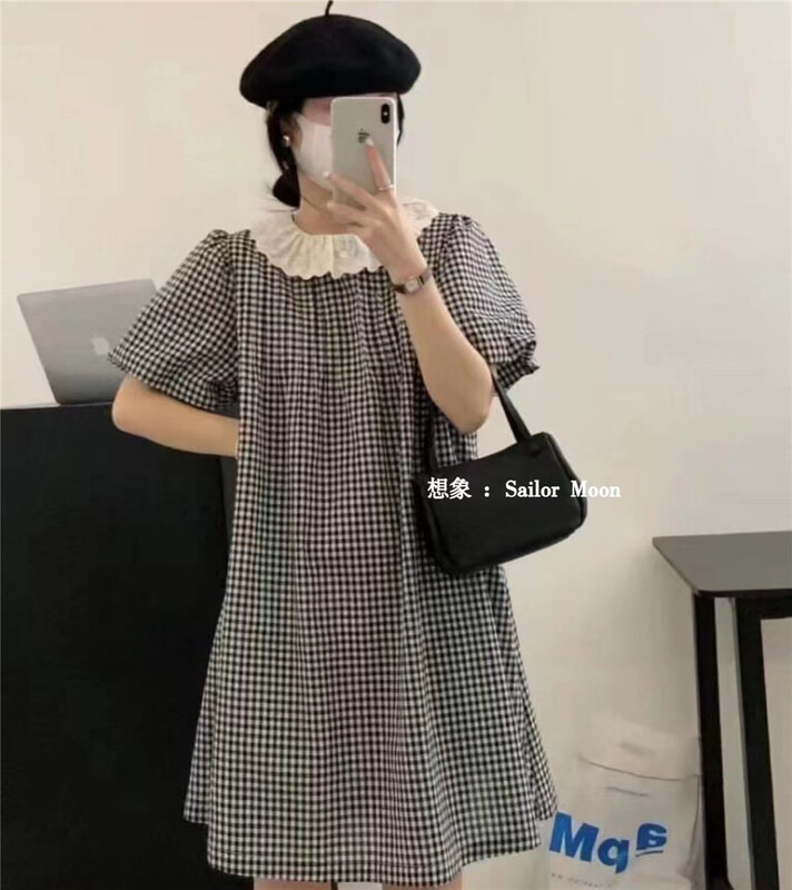 [imagine sailormoon] checkered fashion dress 88517\xyy