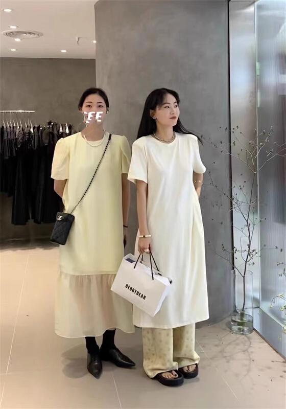 [MI] Korean fashion hem stitched mesh dress (dress only) 9613\pcz