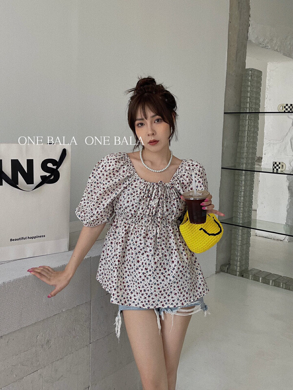 In early summer! [Yiba] Korean version of versatile shoulder shirt 1158\hjy