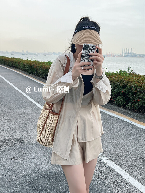 【LUMI】單排扣質感舒適襯衫  822905#  LL