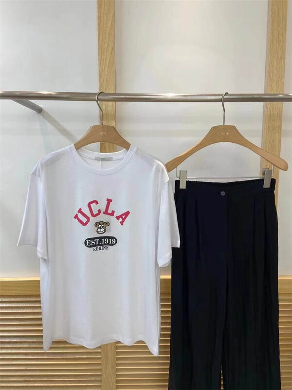 [xhm] niche simple cartoon round neck short sleeve T-shirt 889\zjy